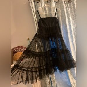 Anthropologie Mauve, Dress, Black, Small, Tulle